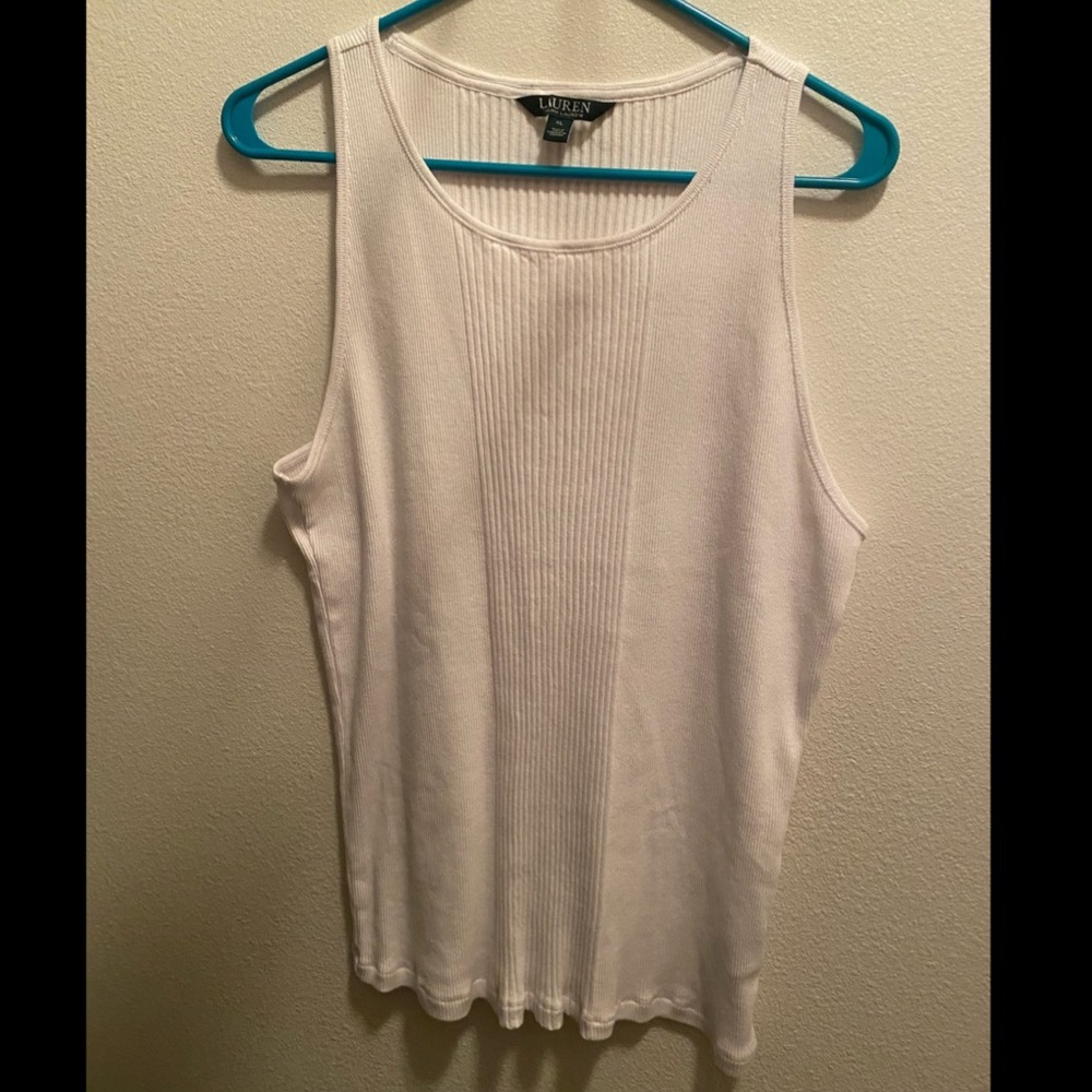 RALPH LAUREN white tank top!